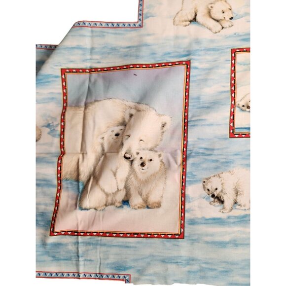 Polar Bear-Themed Cotton Fabric Quilt Squares Panel Bundle - Picture 6 of 16